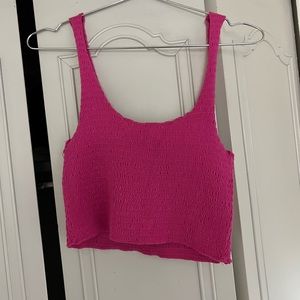 Womens magenta crop top